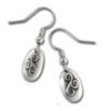 Triskele Symbol Celtic Design Pewter Earrings