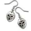 Triquetra Celtic Knot Design Pewter Earrings