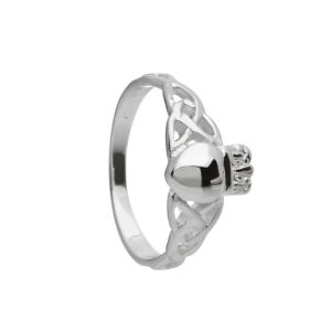 Celtic Knotwork Claddagh Ring