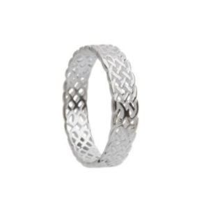 Intricate Celtic Knotwork Ring in Sterling Silver