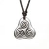 Triple Spiral Pewter Celtic Choker