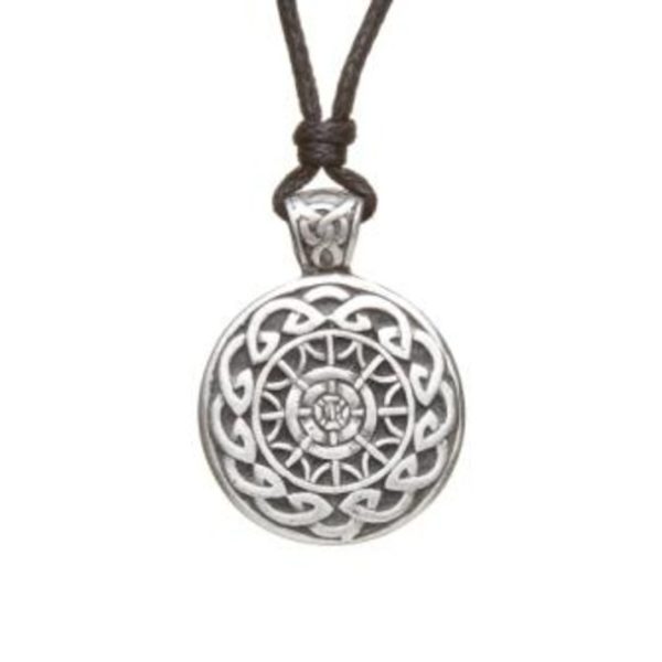 Celtic Mandala Pewter Choker