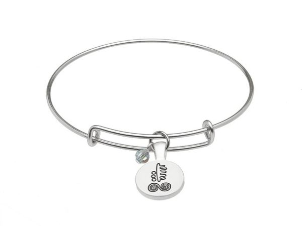 March Silver Plated Celtic Astrology Bangle