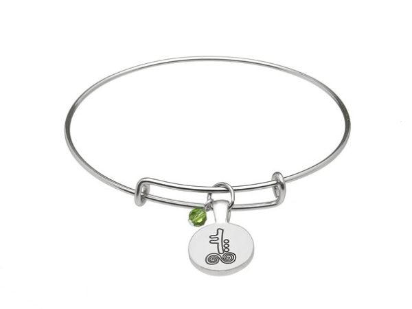 May Silver Plated Celtic Astrology Bangle