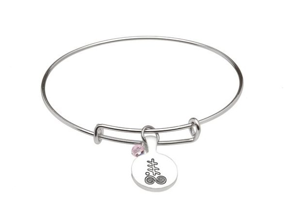 October Silver Plated Celtic Astrology Bangle
