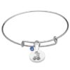 September Silver Plated Celtic Astrology Bangle