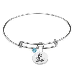 December Silver Plated Celtic Astrology Bangle