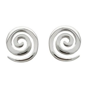 Single Spiral Stud Earrings