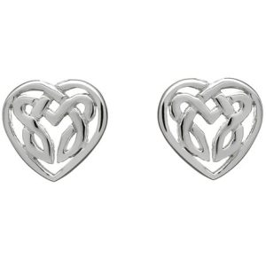 Love Knot Sterling Silver Stud Earrings