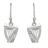 Harp Drop Earring in Sterling Silver