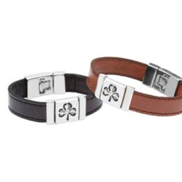 Strap Type Wristband with Shamrock Design