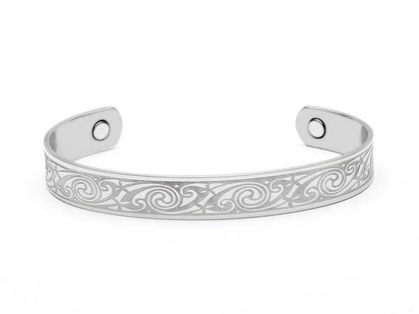 Celtic Spiral Magnetic Bangle