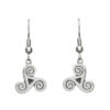 CELTIC LEGEND TRIPLE SPIRAL EARRINGS