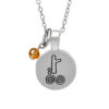 SILVER PLATE NOVEMBER ASTROLOGY PENDANT