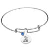 SILVER PLATE SEPTEMBER ASTROLOGY BANGLE