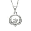 SILVER PLATE CLADDAGH PENDANT