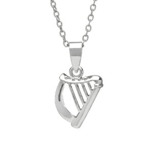 SILVER PLATE HARP PENDANT