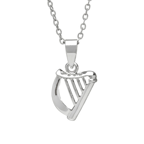 SILVER PLATE HARP PENDANT