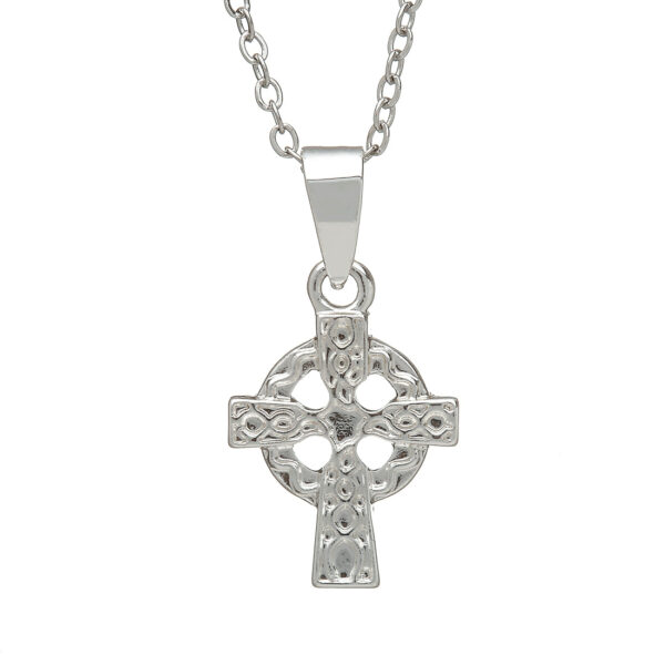 SILVER PLATE CROSS PENDANT