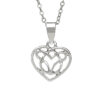 SILVER PLATE HEART PENDANT