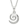SILVER PLATE SPIRAL PENDANT