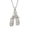 SILVER PLATE DANCING SHOES PENDANT