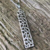 SILVER PLATE BAR TRINITY  PENDANT