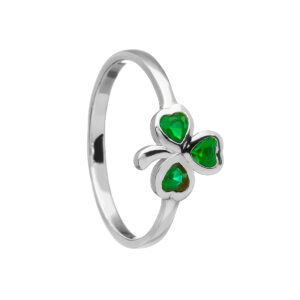 SHAMROCK STONE RING